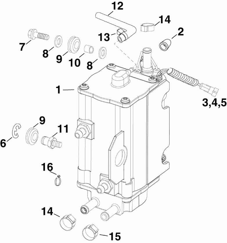   E115DSLSCR  - el Pump & Vapor Separator / el  & 