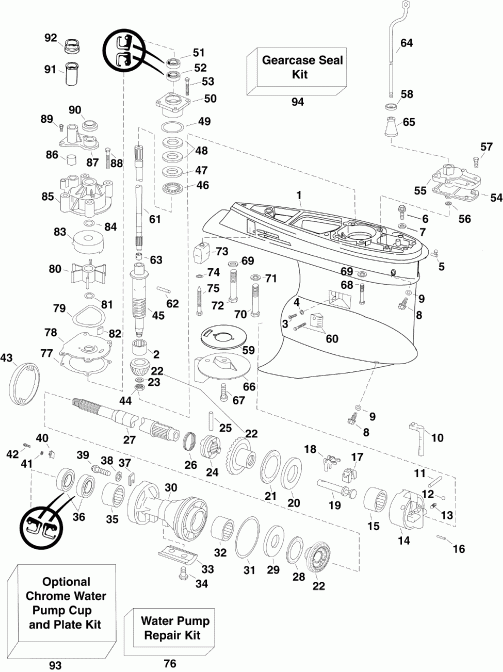 ��������� �������� ����� EVINRUDE E150DPXSCR  - arcase - arcase