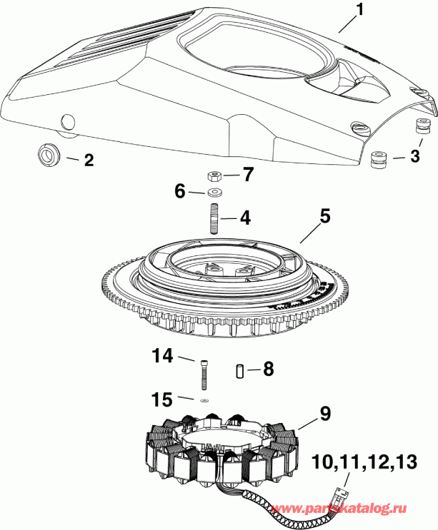  Evinrude E175DCXSCF  - ywheel & Stator / ywheel & ������