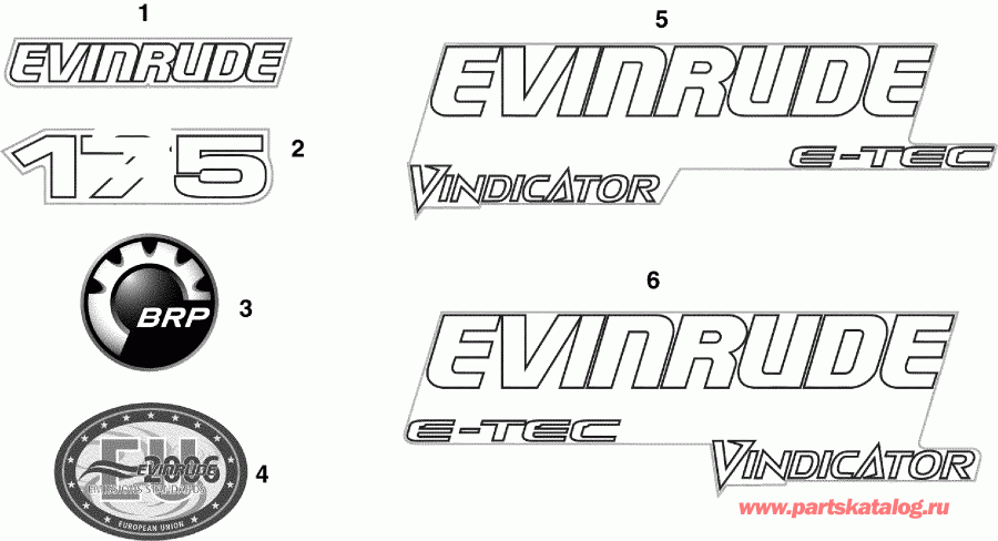 �������� ��������� ����� Evinrude E175DMXSCF  - cals - cals