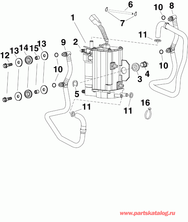 ��������� ����� EVINRUDE E65WDRYSCS  - el Pump & Vapor Separator - el ����� & ��������������