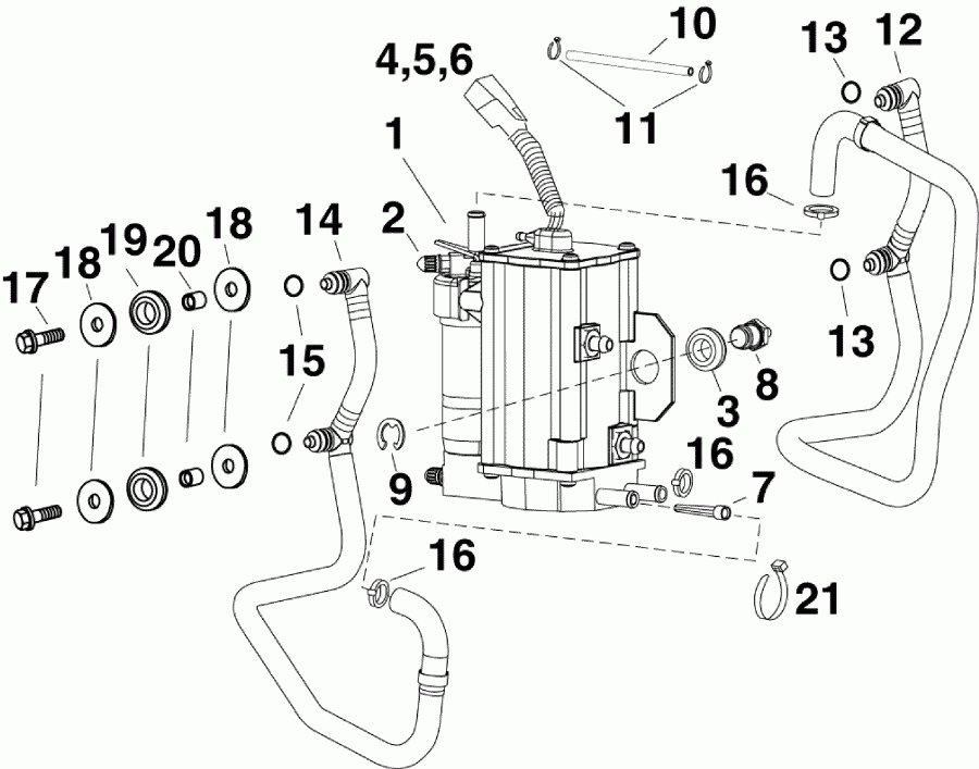 �������� ����� ������� E40DRMLAGA  - fuel Pump & Vapor Separator