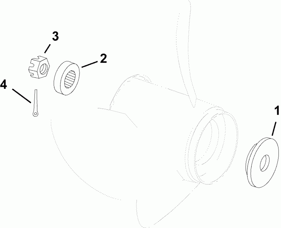 ����� Evinrude E40HGLAGB - ITALY ONLY  - �������� �������� ����� / propeller Hardware