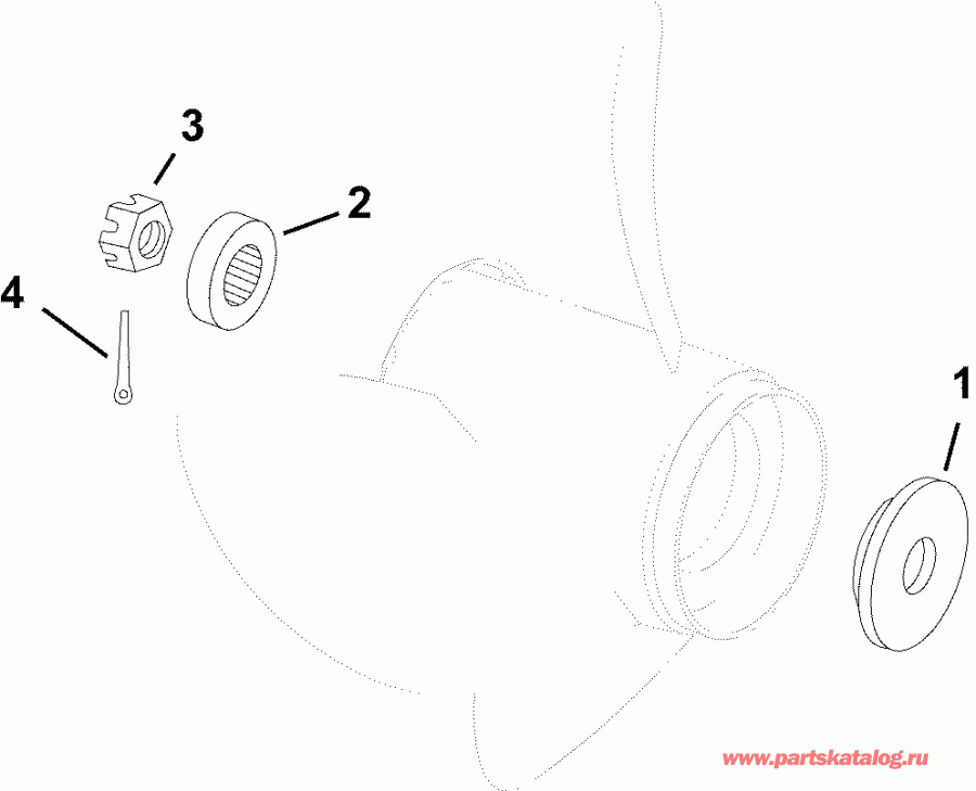 EVINRUDE E50DSLAGC  - �������� �������� ����� / propeller Hardware