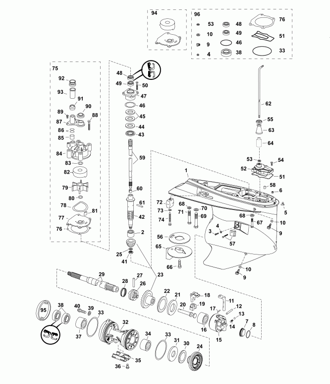  ������� DE300PXAAA  - gearcase, M2-type - ��������, M2-type