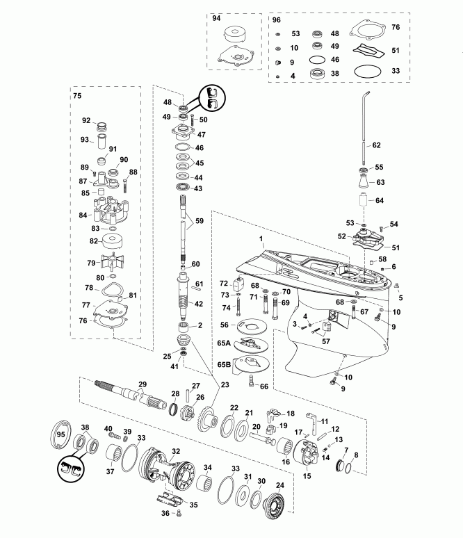  ������� E300DPXAAD  - gearcase, M2-type / ��������, M2-type