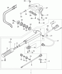 16-6_������� Assembly (16-6_tiller Handle Assembly)