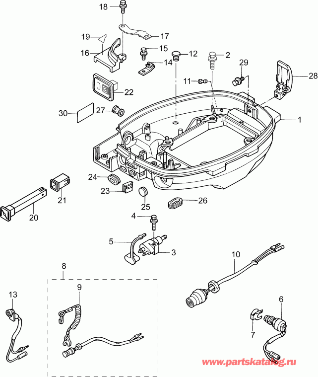 ��������� ��������� ������� B10RGL4ABB  - lower Engine Cover