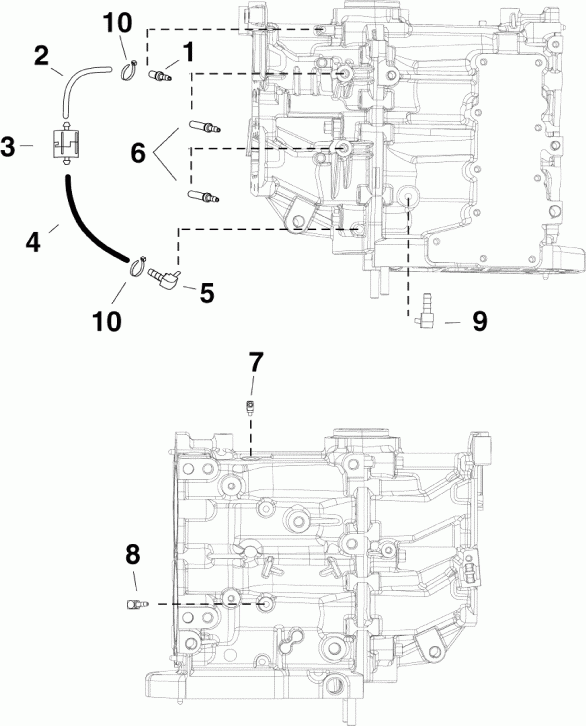  Evinrude B30MRLABA  - oil Recirculation System