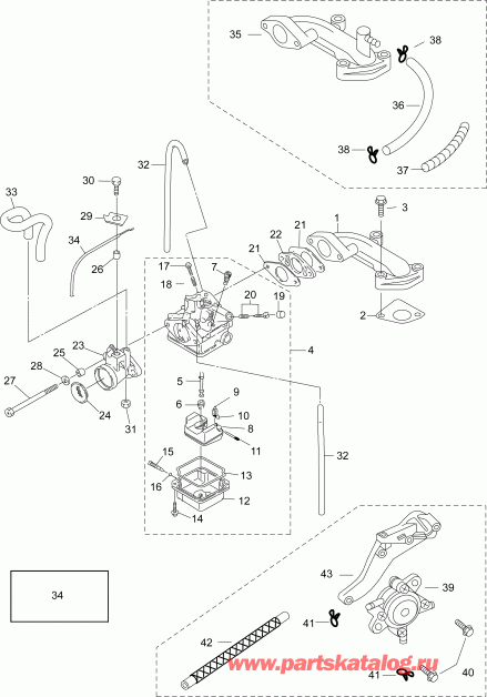    B3RG4ABA  - intake Manifold & Carburetor -   & 