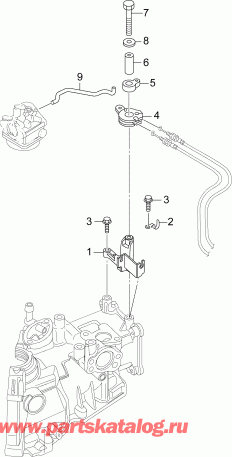 �������� ����� EVINRUDE B3RG4ABB  - ����������� ��������age - throttle Linkage