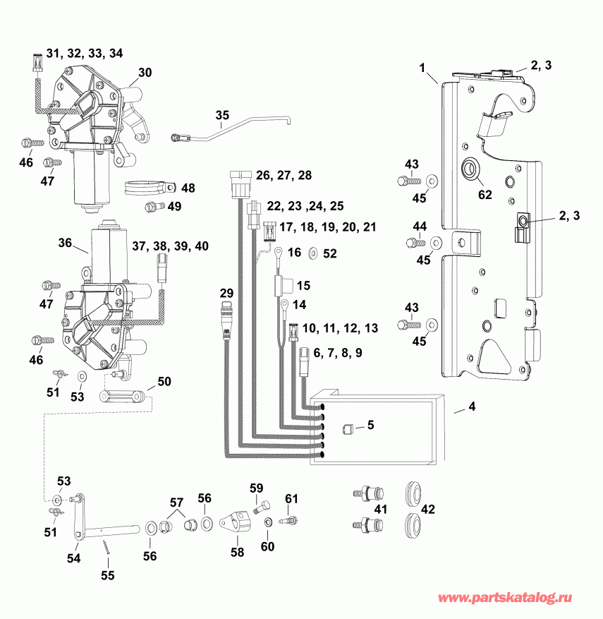  Evinrude DE300PXABA  - electronic    - electronic Shift And Throttle