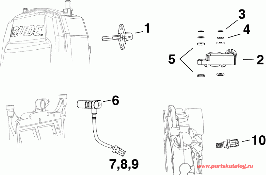 ����� Evinrude E135HGXABF  - sensors - �������