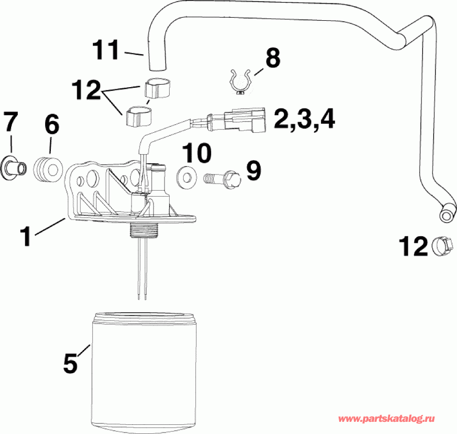 ��������� ����� EVINRUDE E135HSLABB  - fuel Filter / ��������� ������