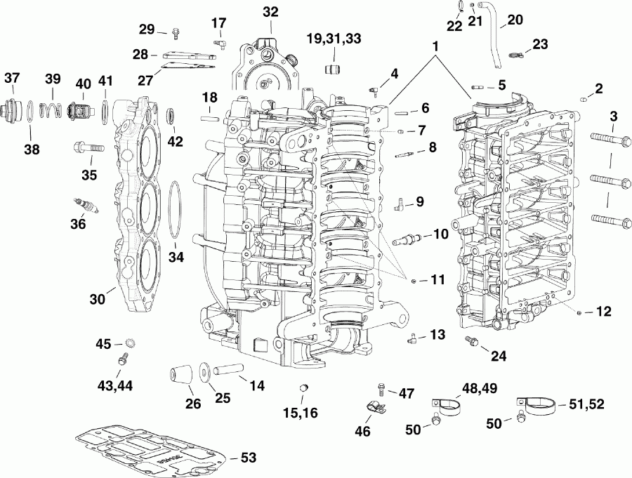    E150HSLABA  - cylinder & Crankcase