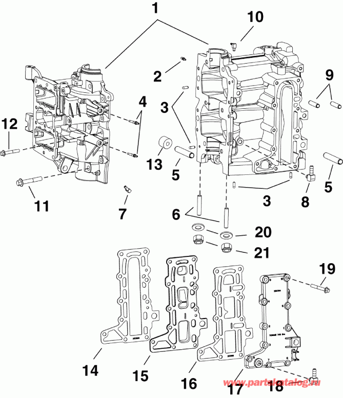 ����� Evinrude E15HTSLABB  - ������� & ������ ���������