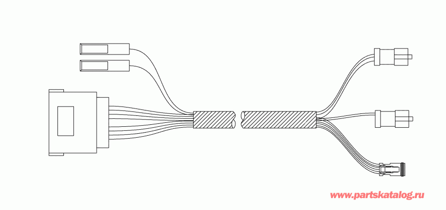    EVINRUDE E15PGL4ABB  - mws To Portable Adapter Harness / mws To Portable Adapter  