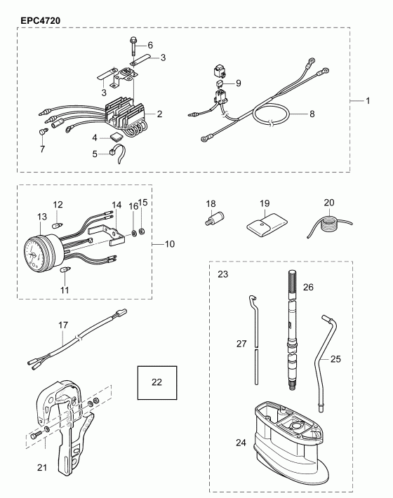  Evinrude E15RG4ABA  - ���������� - accessories