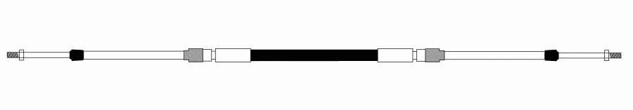 ��������� Evinrude E15TEG4ABA  - control Cables - Universal - 3300 Type