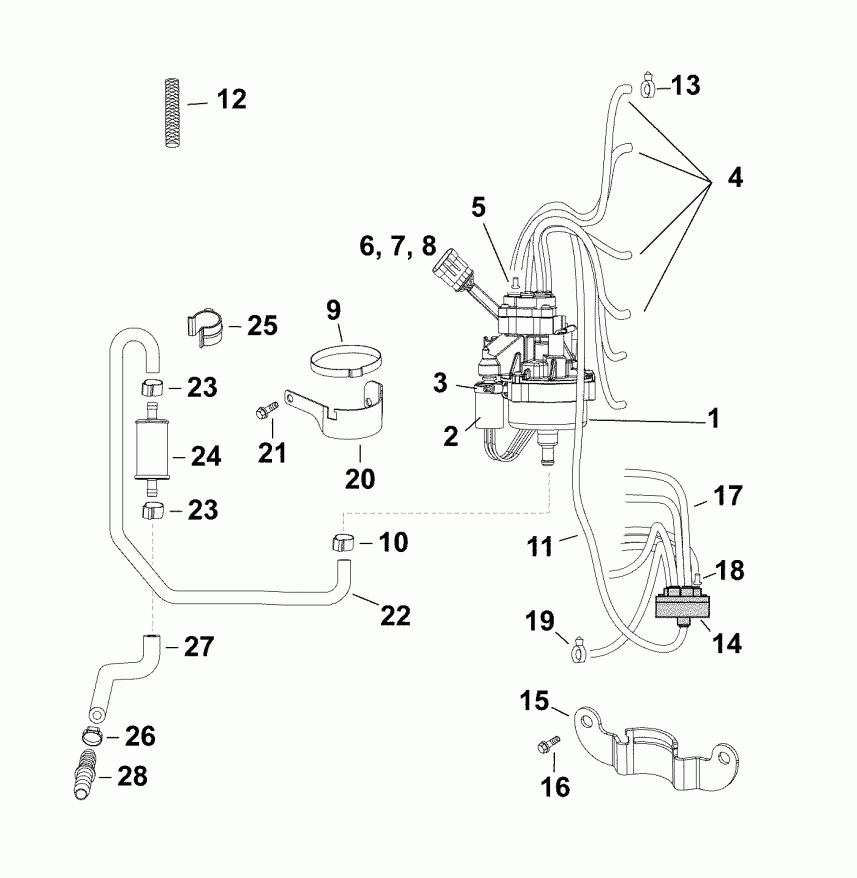 ��������� ����� EVINRUDE E175DCXABG  - �������� ����� - oil Pump