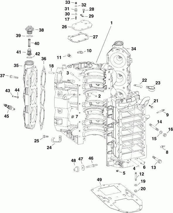 �������� ��������� ����� Evinrude E225DCXABA  - ������� & ������ ���������