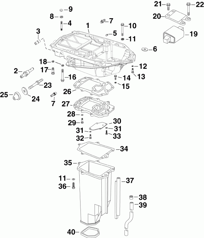    E225DCXABA  -   Inner (3.3 L) - exhaust Housing Inner (3.3 L)