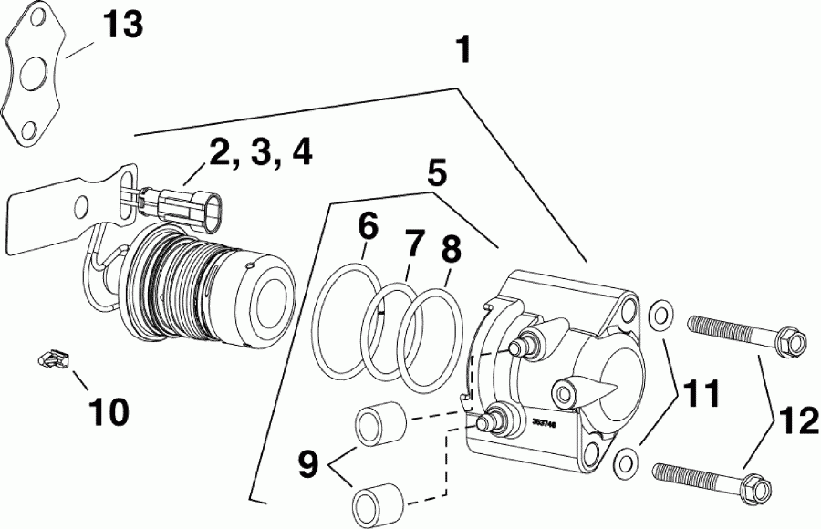    EVINRUDE E25DGTEABF  - fuel Injector