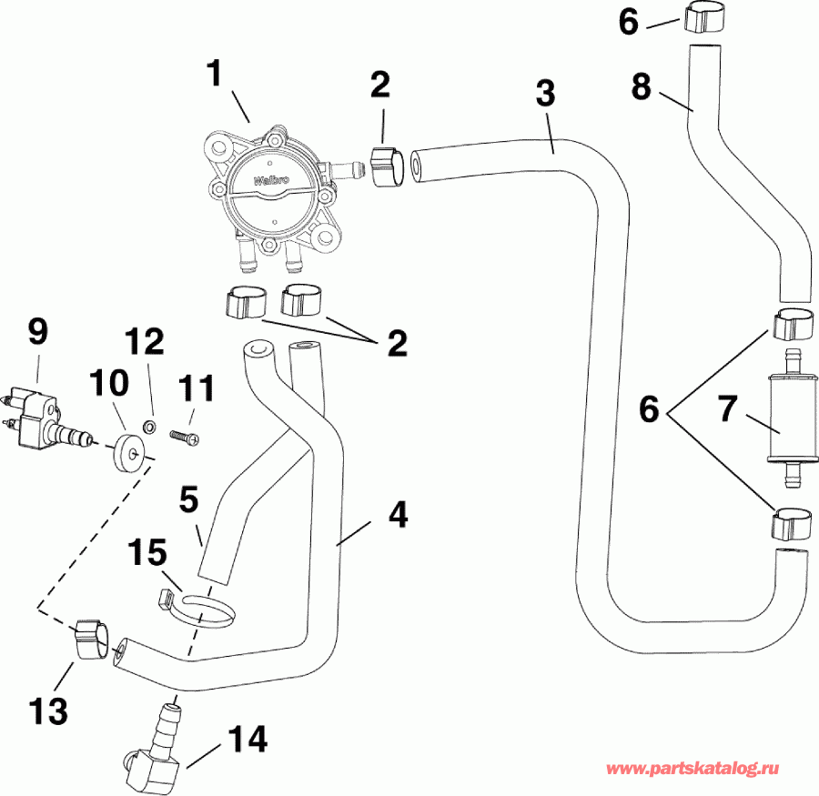   EVINRUDE E25DGTLABF  - fuel Lift Pump /   
