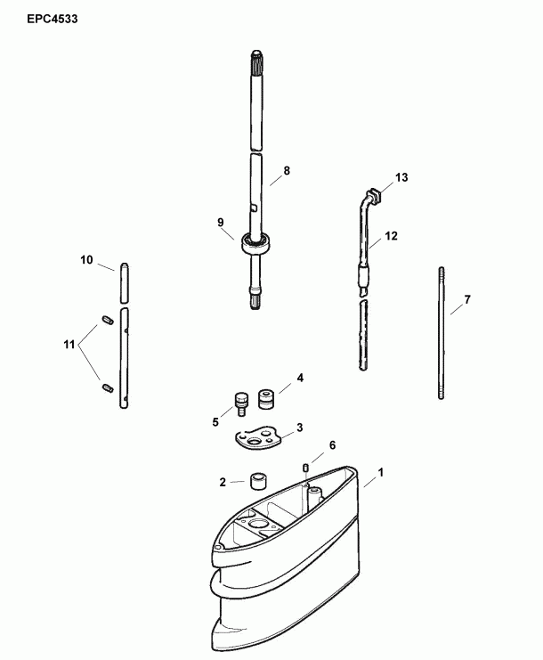 ��������� ����� Evinrude E3RG4ABB  - ����������