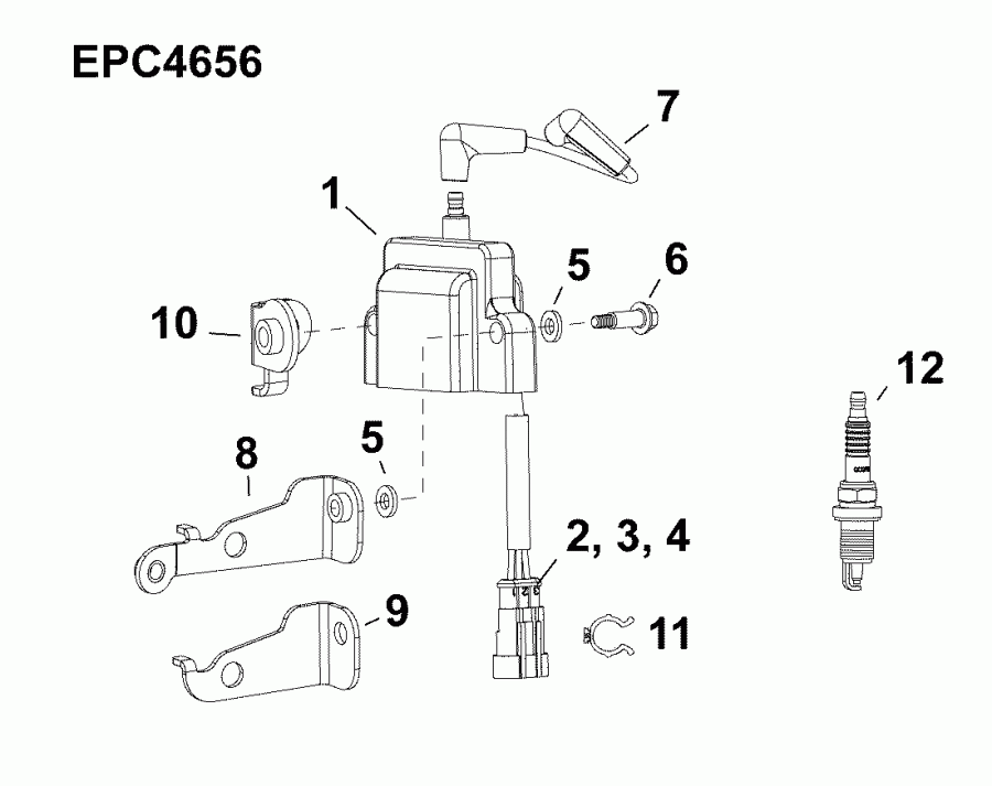  EVINRUDE E65SNLABB  - ignition Coil