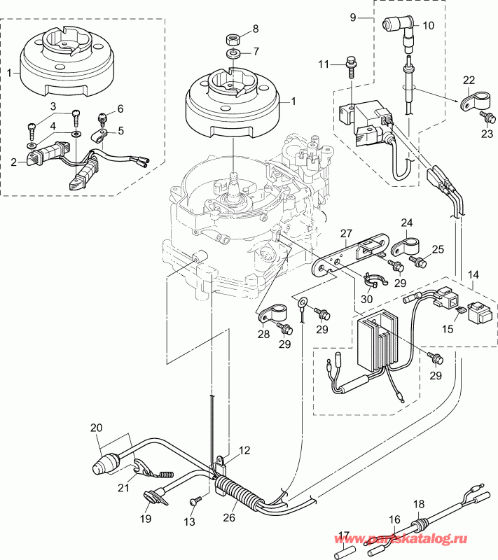    Evinrude E6RGL4ABA  - ignition System / ignition System