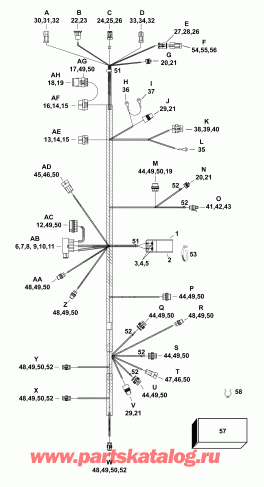 ����� EVINRUDE E90SNLABB  - electrical Harness / ��������� - ���� ��������