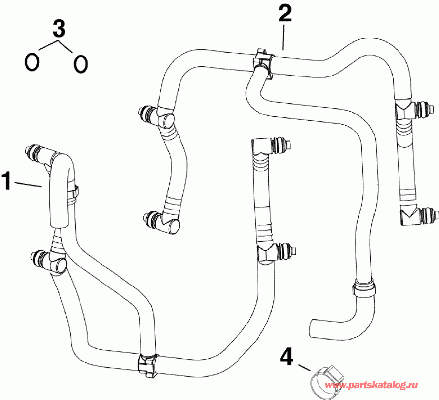 ��������� Evinrude E115DSLAFF  - fuel Rails - ��������� ����������s