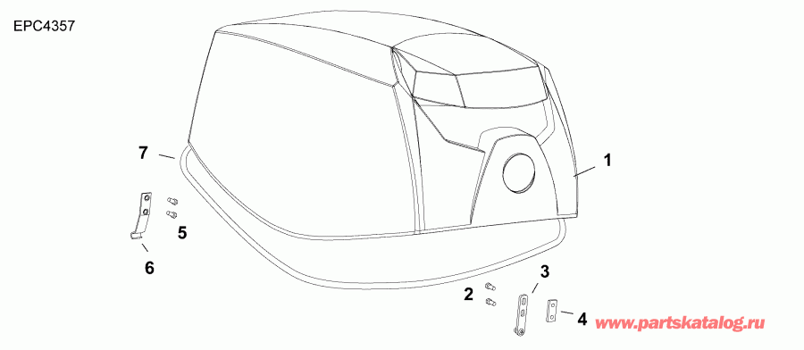  Evinrude E30MALAFA  - ������ ��������� (�����) / engine Cover