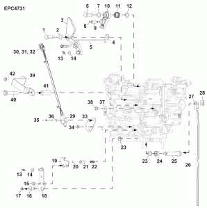 04-3_�������� & ������������� ��������� (04-3_throttle & Shift Linkage)