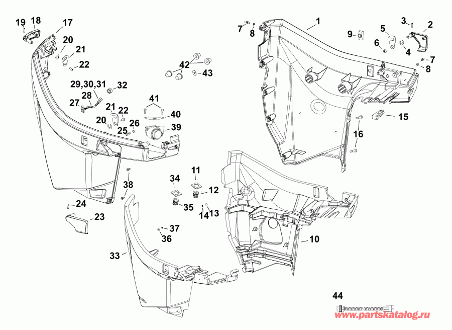 ��������� ����� ������� E90HSXAFF  - ������ ������ ��������� - lower Engine Cover