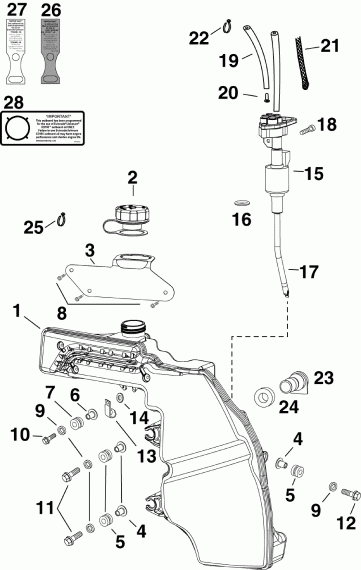 ��������� Evinrude E50DTLIIA  - l Tank & ����� - l Tank & Pump