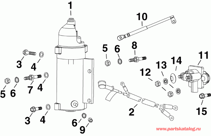  EVINRUDE E90DPXIIS  - ectric Starter & Solenoid - ectric ������� & Solenoid