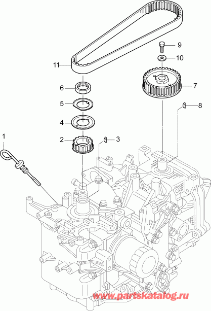    EVINRUDE B15R4INS  - timing Belt & Pulleys