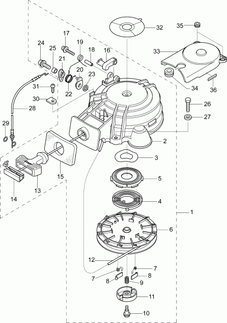  Evinrude E10RL4INS  -   - recoil Starter