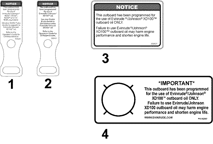  EVINRUDE E115DHLINA  - l Tags & Labels / l Tags & ��������