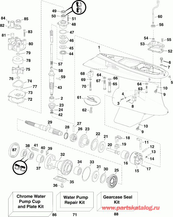 ��������� Evinrude E150DHLINE  - ype