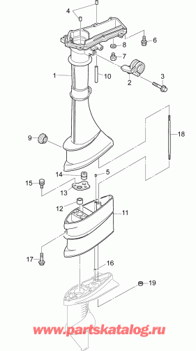 ��������� �������� ����� ������� E3R4INS  - driveshaft Housing / ������ ���� ��������