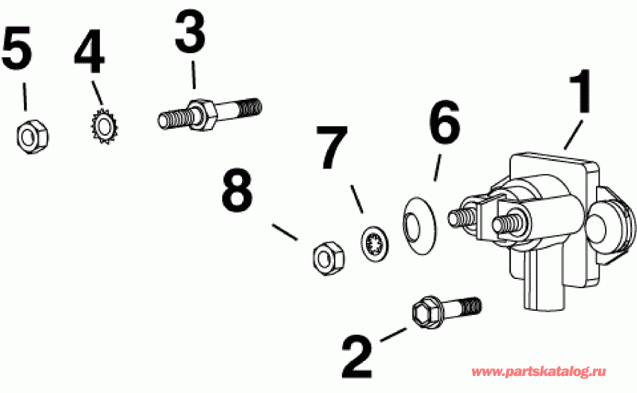  EVINRUDE E55MRLINB  - lenoid - lenoid