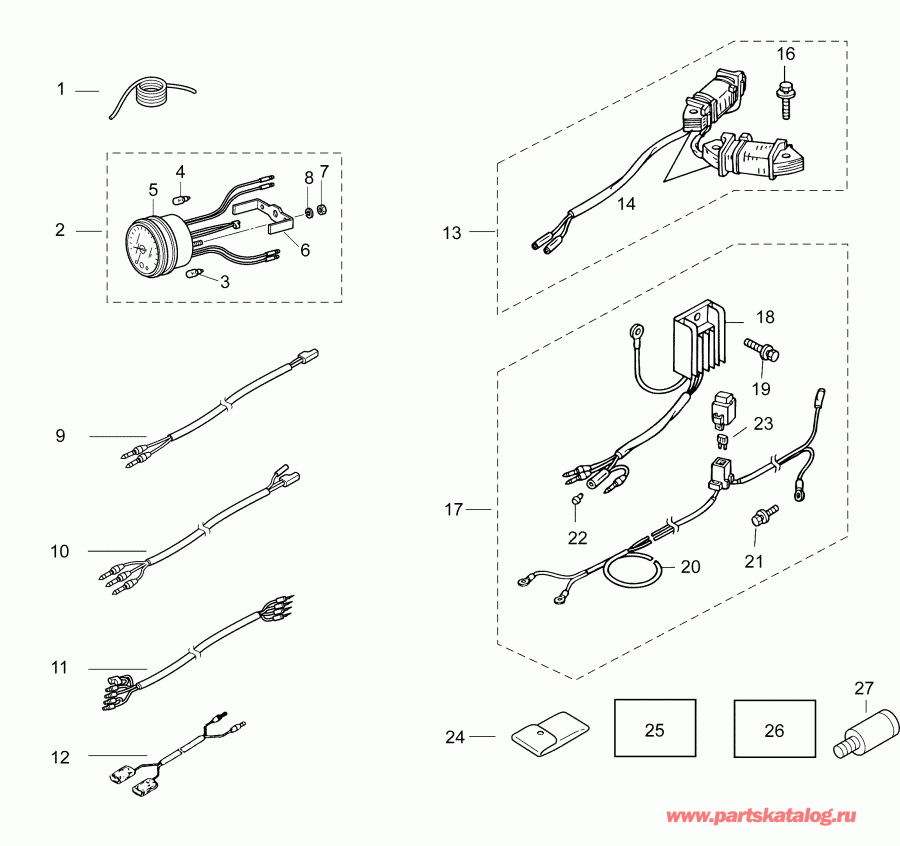 �������� ��������� ����� Evinrude E10EL4AAB  - ���������� / accessories
