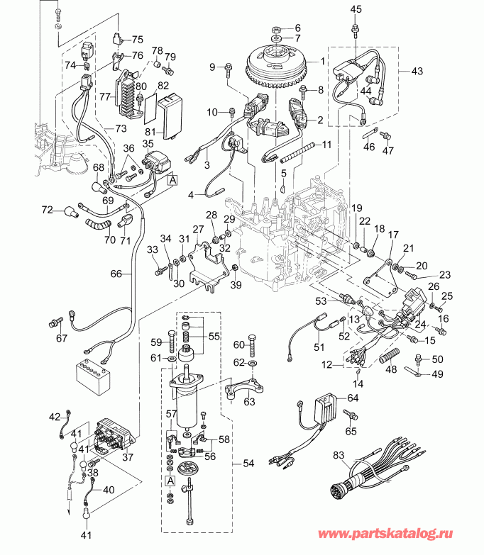 ��������� �������� ����� Evinrude E10TEL4AAA  - ��������� System