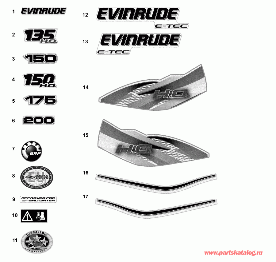 ��������� �������� ����� ������� E175DCXAAC  - decals - White / �������� - �����