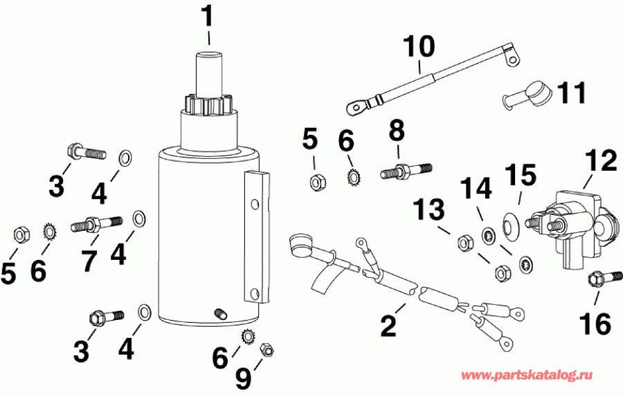 �������� ��������� ����� ������� E40DHLAAA - ITALY ONLY  - electric Starter & Solenoid - �������������� & Solenoid