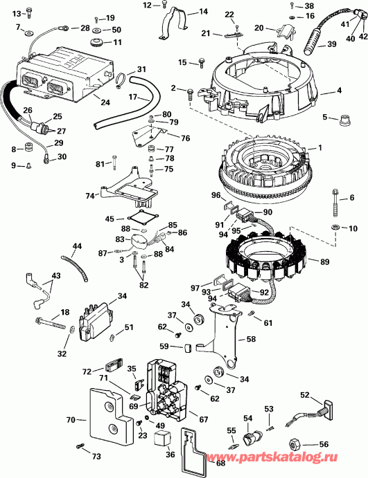��������� �������� ����� ������� E115FPXSSH FFI, Elec Start, TNT, 25 IN.s  - ectrical System / ectrical System