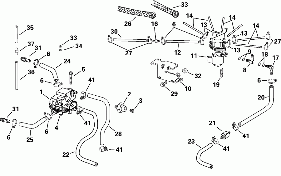 �������� ��������� ����� EVINRUDE E115FPXSSR FFI, Elec Start, TNT, 25 IN.s  - l Components / l Components